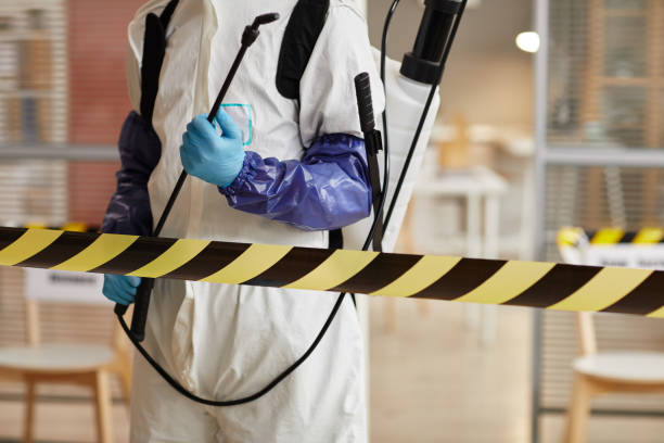 Professional Sewage Cleanup technician working in Wyoming, MI
